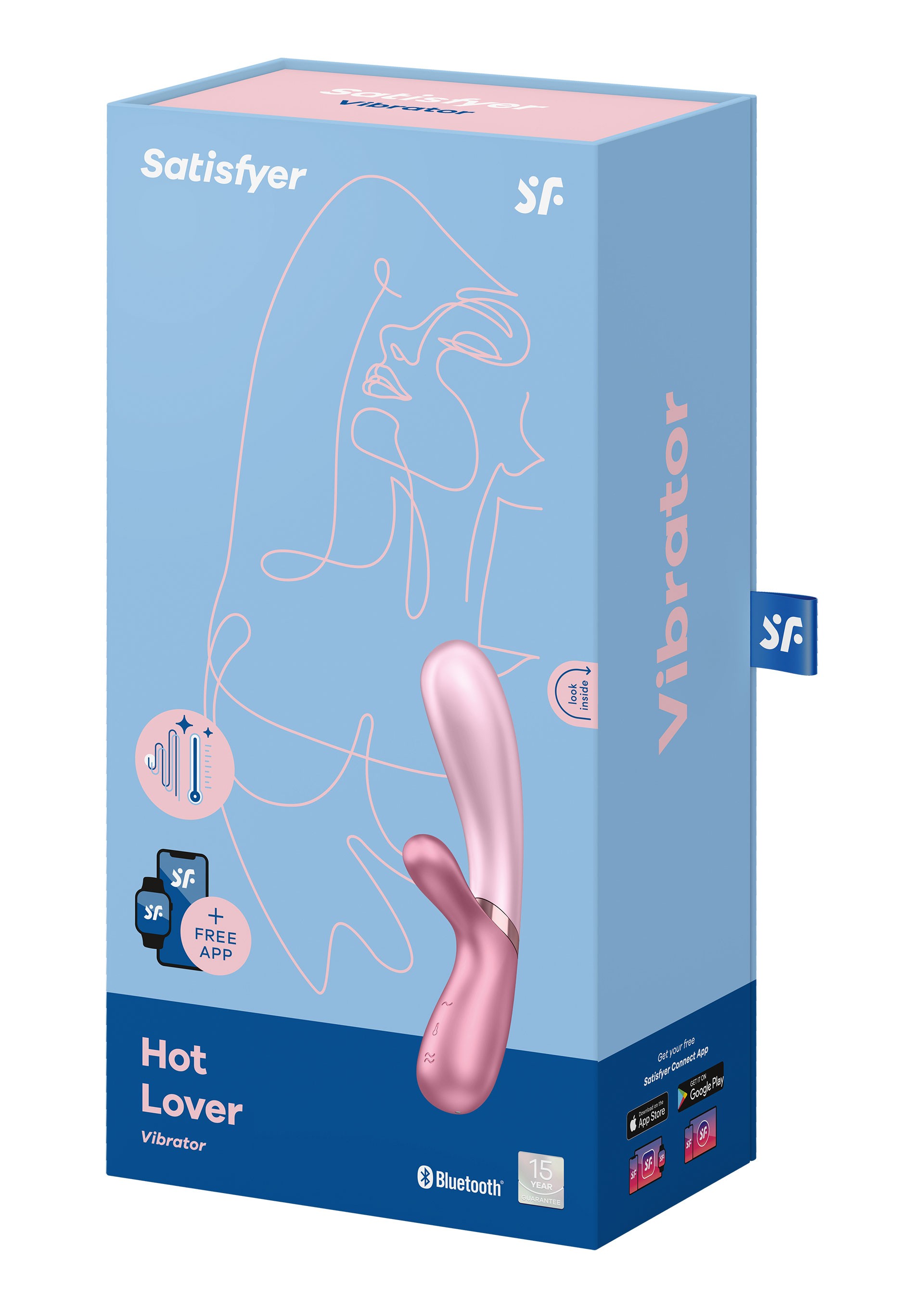 Satisfyer Hot Lover Isıtmalı Telefon Kontrollü Rabbit Vibratör