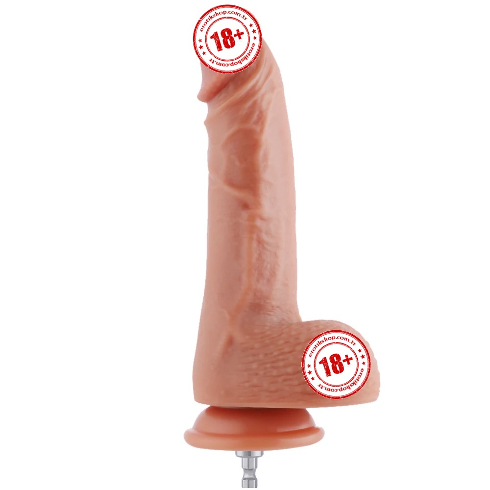 Hismith Sex Machine Dildo KlicLok Natural Dokulu 20 Cm Realistik Penis