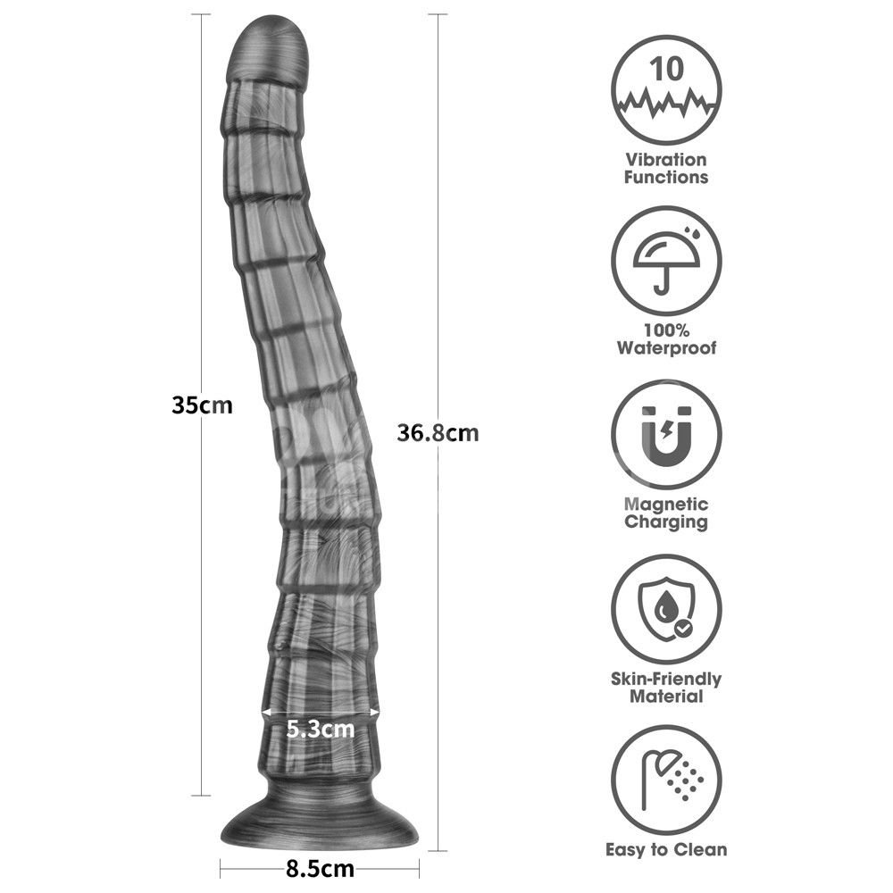 Lovetoy King Sized Vibrating Vibrax Slider 35 Cm Titreşimli Penis