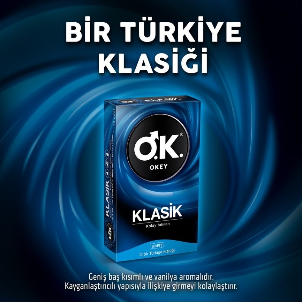 Okey Klasik 10'lu Prezervatif