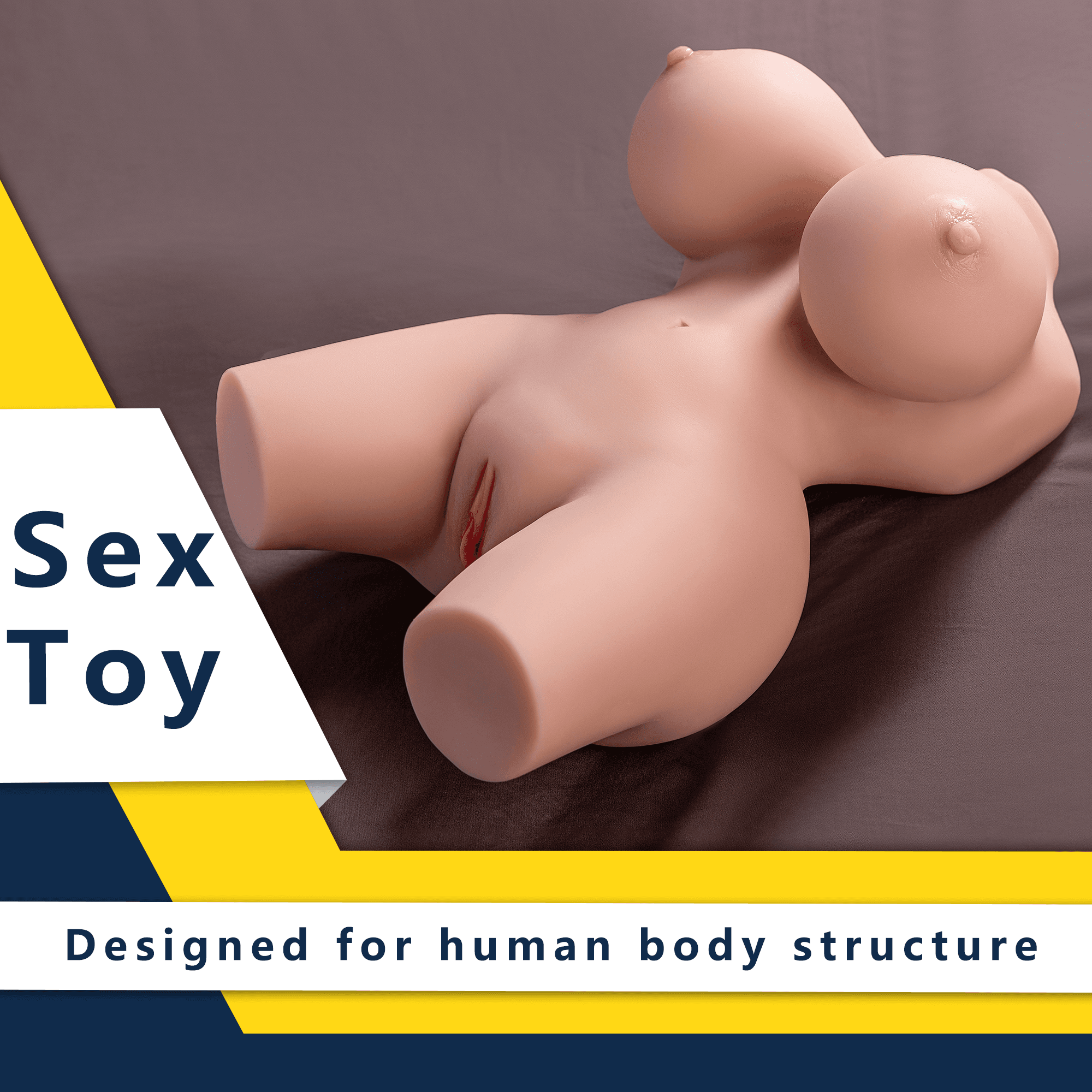 Shequ Frieda Vibrating Doll Titreşimli Yarım Vücut Masturbator SQ-MAV20067