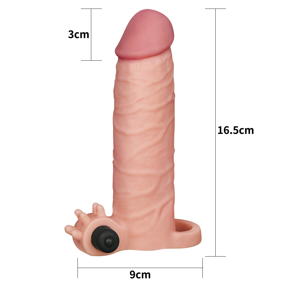 Lovetoy Pleasure X-Tender Vibrating Sleeve 3 cm Uzatmalı Penis Kılıfı