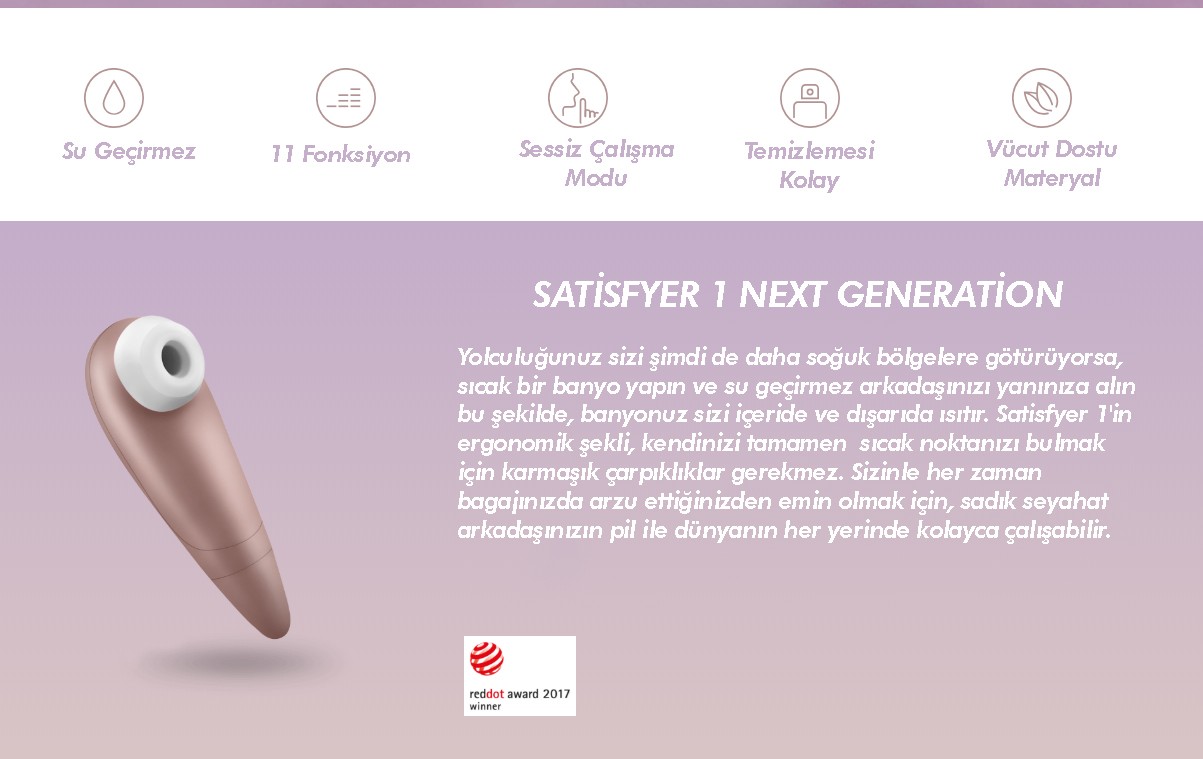 Satisfyer 1 Next Generation Emiş Güçlü Vibratör