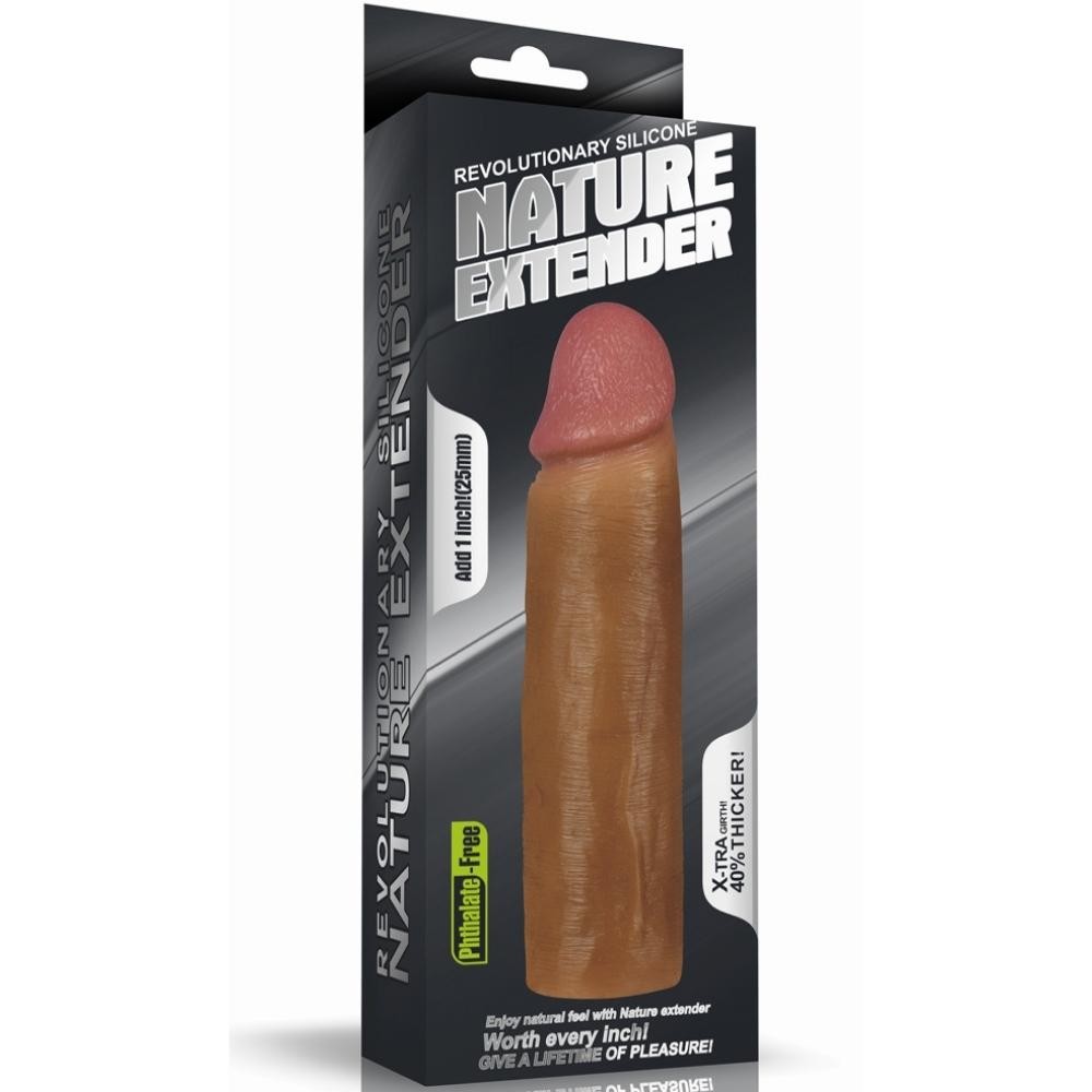 Lovetoy Nature Extender Et Dokulu Brown Penis Kılıfı