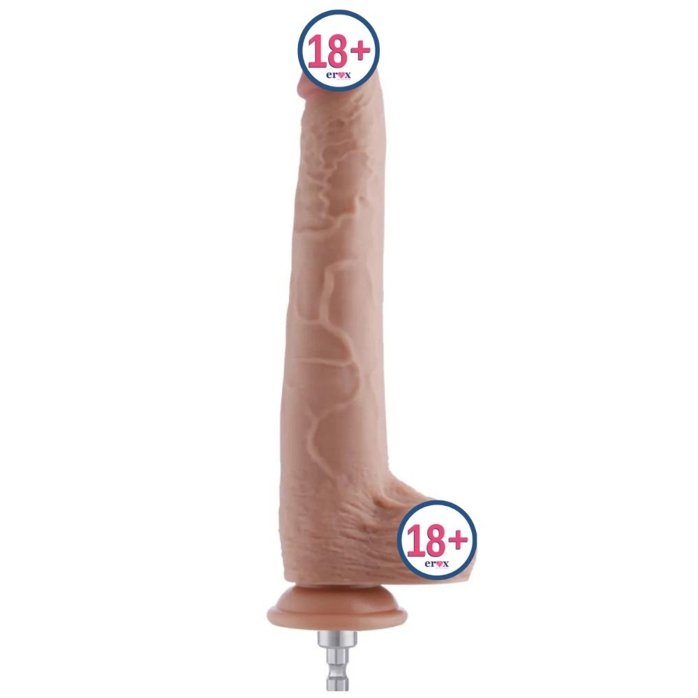 Hismith Sex Machine Dildo KlicLok Natural Dokulu 27 Cm Realistik Penis