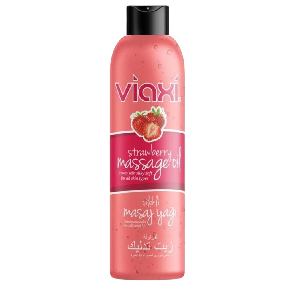 Viaxi Strawberry Massage Oil Çilekli Masaj Yağı 177 Ml