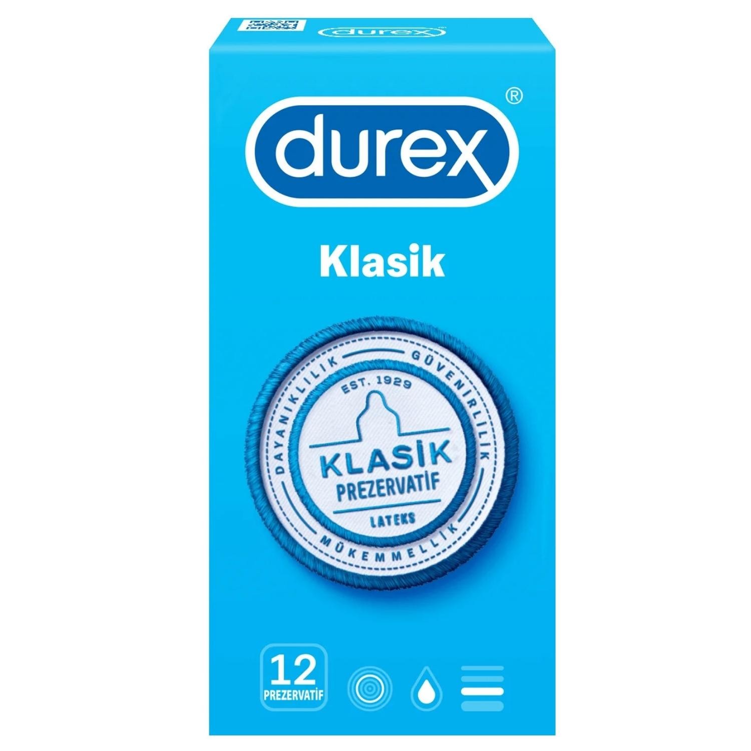 Durex Klasik Prezervatif 12'li Paket