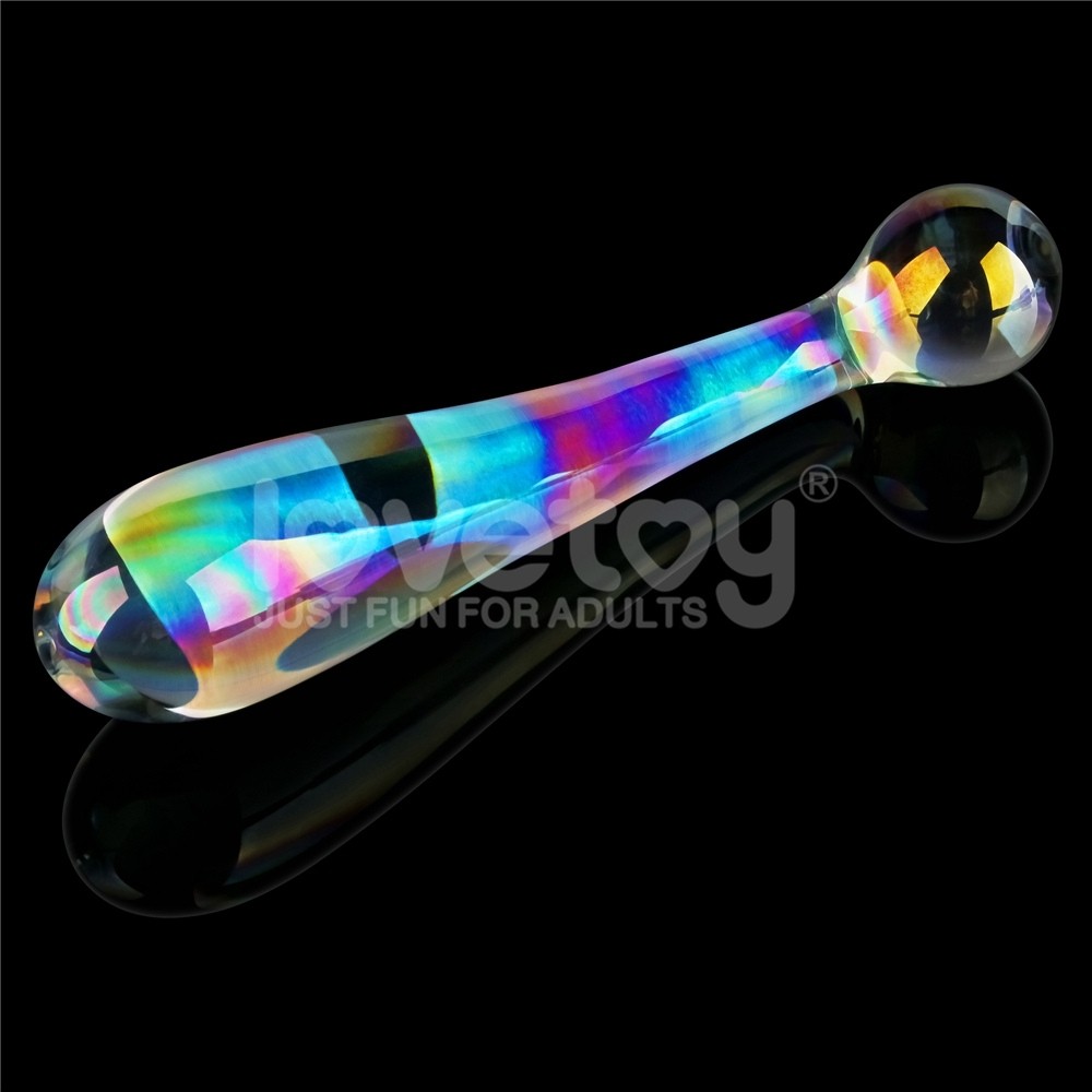 Lovetoy Twilight Gleam Glass Dildo Alluring Arc Cam Dildo