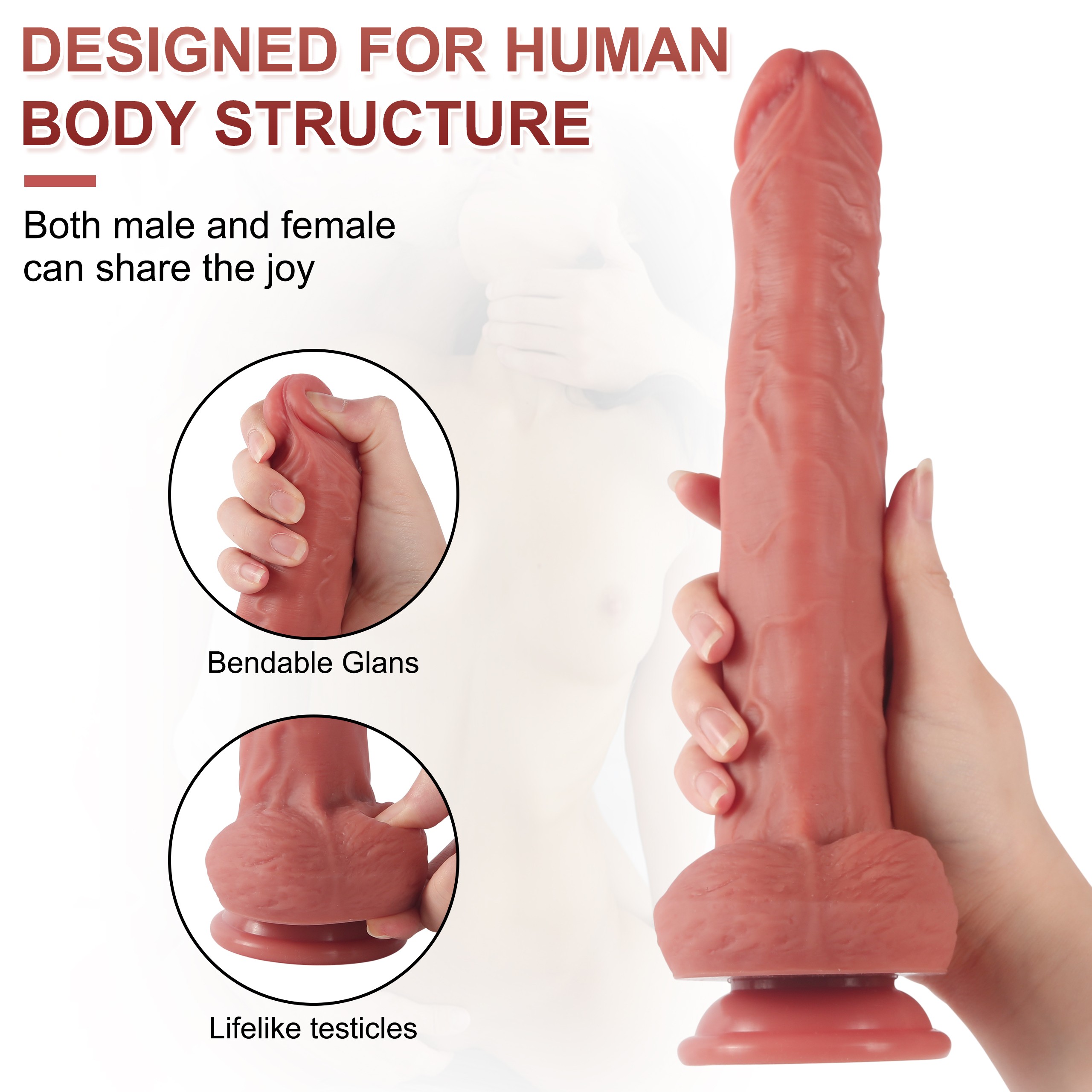 Dildo Series Len Lounger 26.5 cm Realistik Penis
