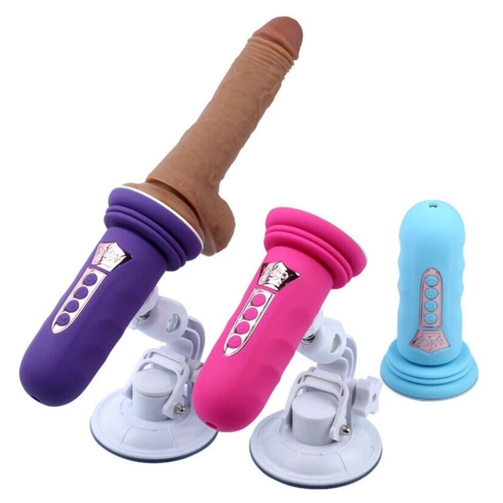 Erox Realistik Penis Uyumlu Isıtmalı Profesyonel Seks Makinesi Purple