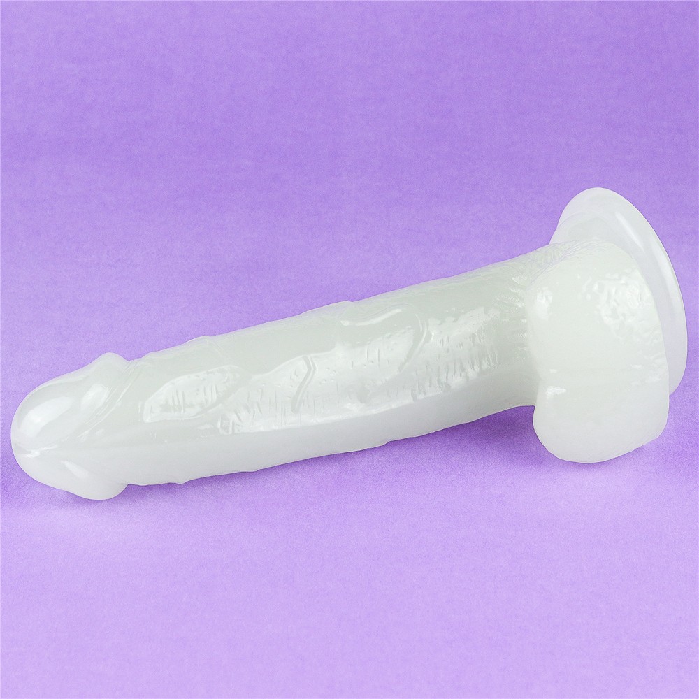 Lovetoy Lumino Play Beyaz Fosforlu 19 cm Yumuşak Jel Penis