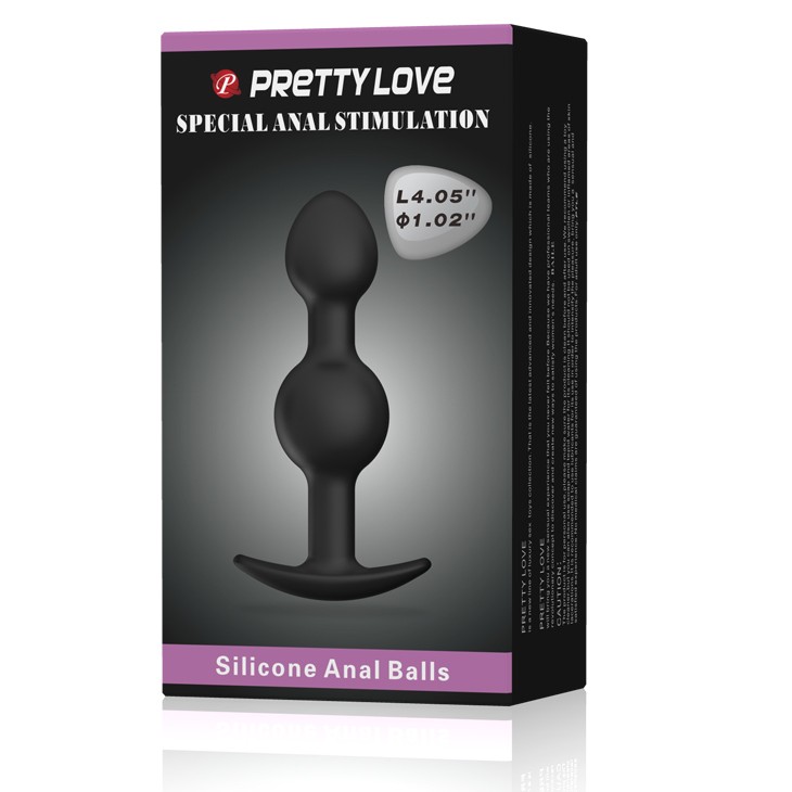 Pretty Love Slicone Anal Balls Medium Anal Plug