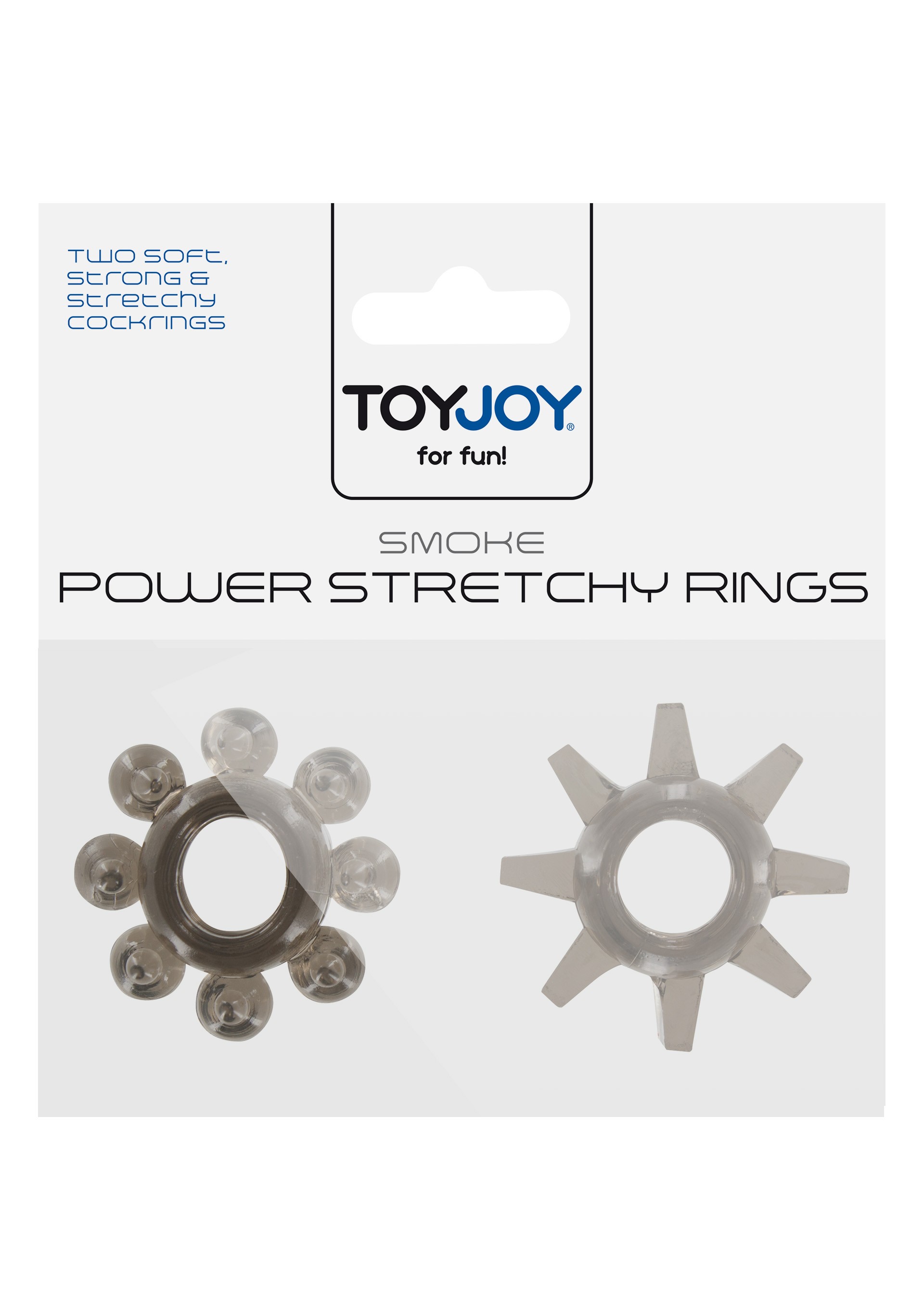 Toy Joy Power Stretchy Rings 2pcs Grey Penis Halkası