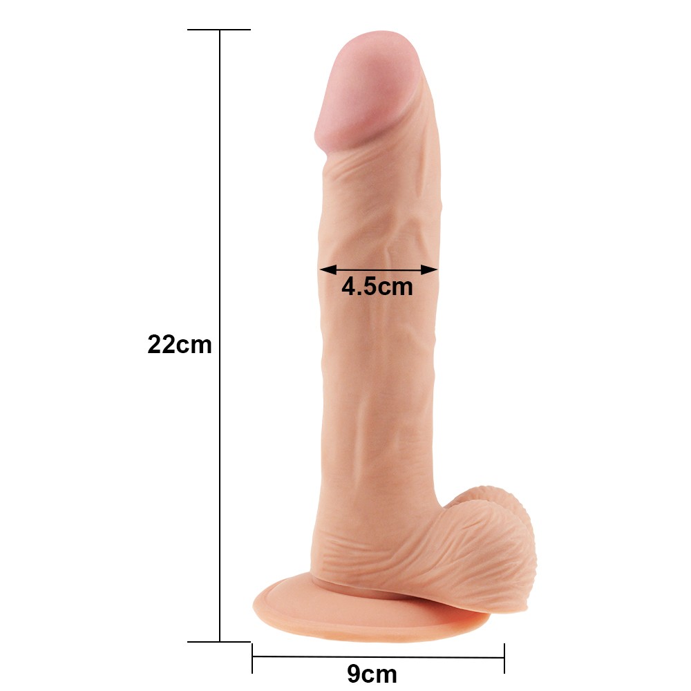 Lovetoy The Ultra Soft Dude 23 cm Kemerli Realistik Yumuşak Penis