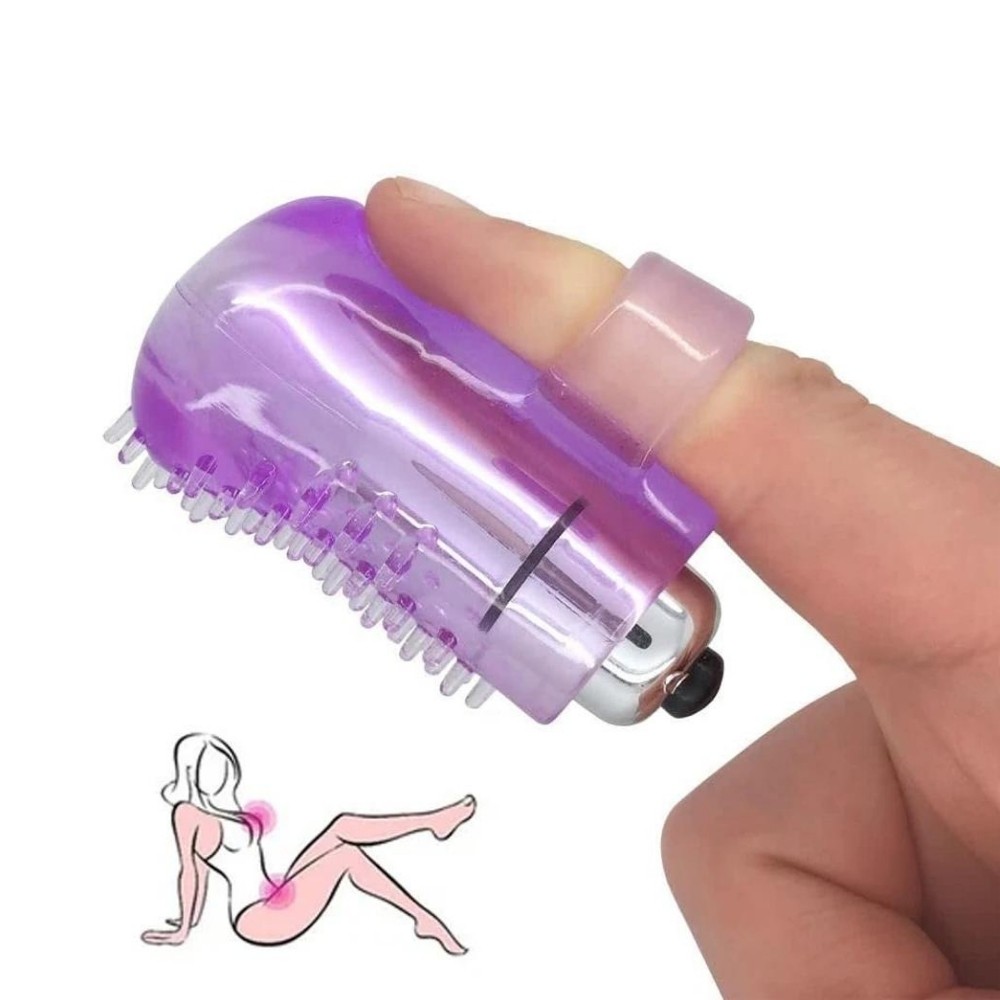 Erox Finger Vibe Silicone Tırtıklı Parmak Vibratör