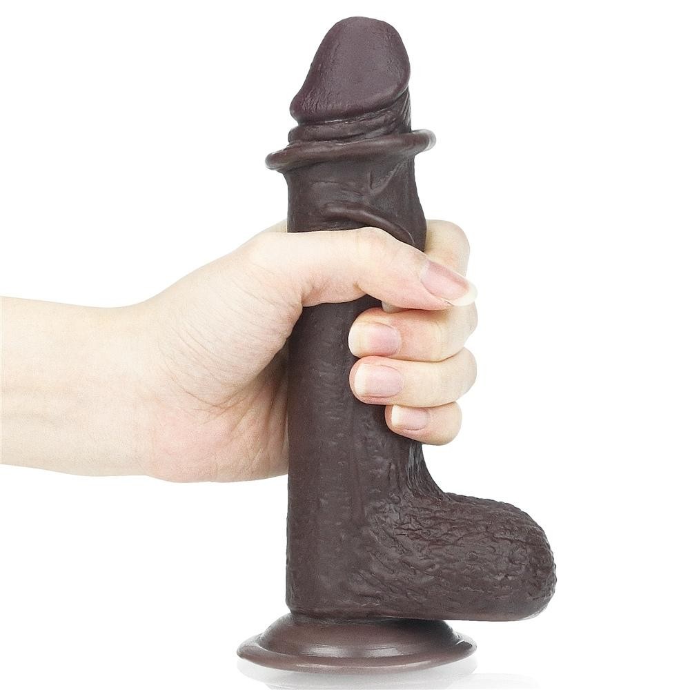 Lovetoy Sliding Skin Hareketli Deri Özellikli Realistik Zenci Penis 18 cm