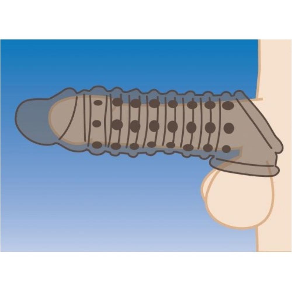 Size Matters Penis Sleeve Black Penis Kılıfı 17 Cm