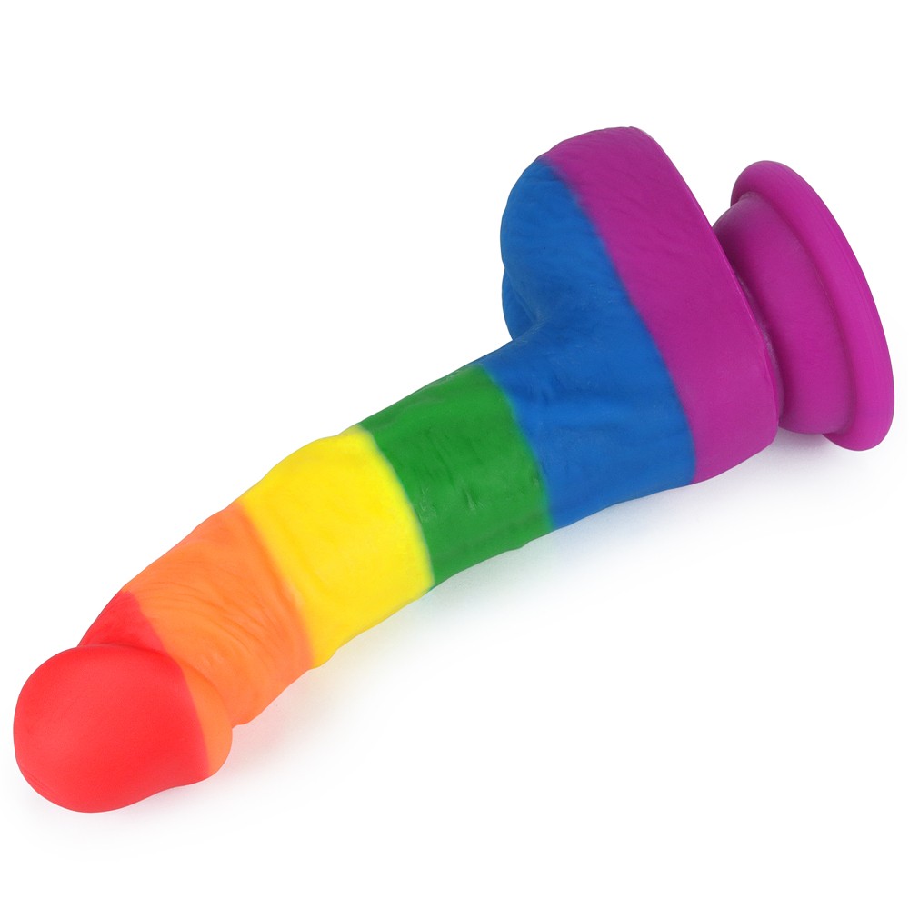 Lovetoy Prider 20.5 cm Renkli Realistik Penis