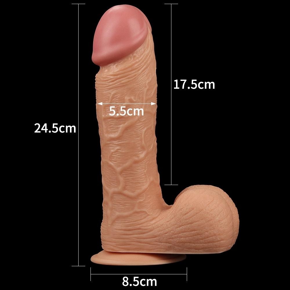 Lovetoy King Sized 25 cm Kalın Damarlı Büyük Penis