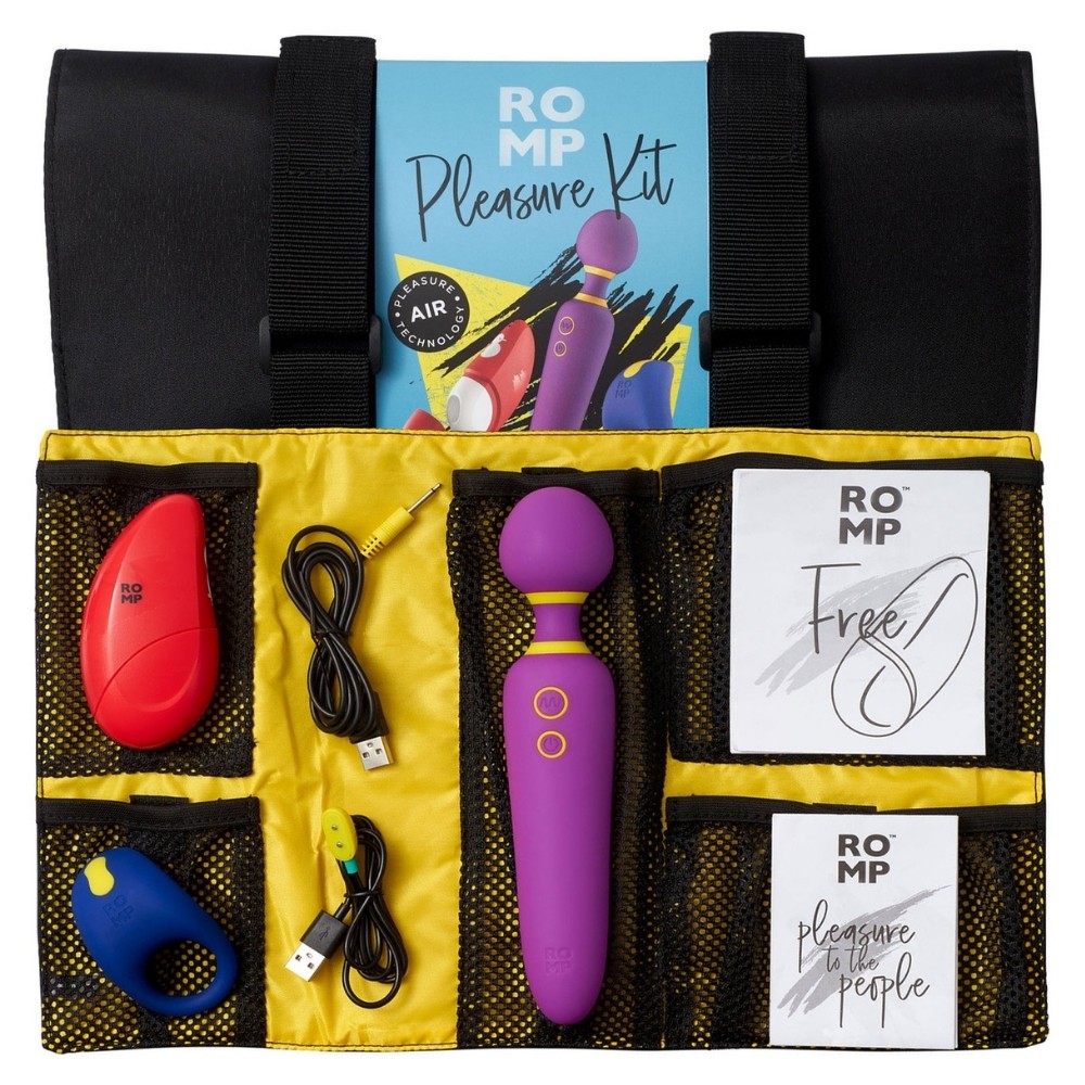 Romp Pleasure Kit Çiftlere Özel Vibratör ve Penis Halkası Set