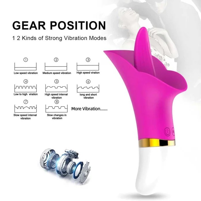 Erox Pixi Tongue Vibe 12 Modlu Dil Vibratör