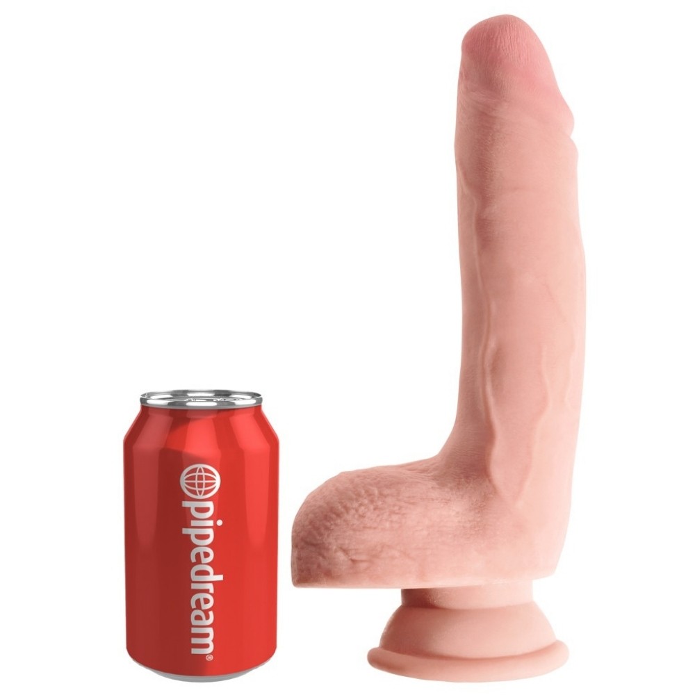 Pipedream King Cock 9 İnch Triple Density Cock with Balls Realistik Penis