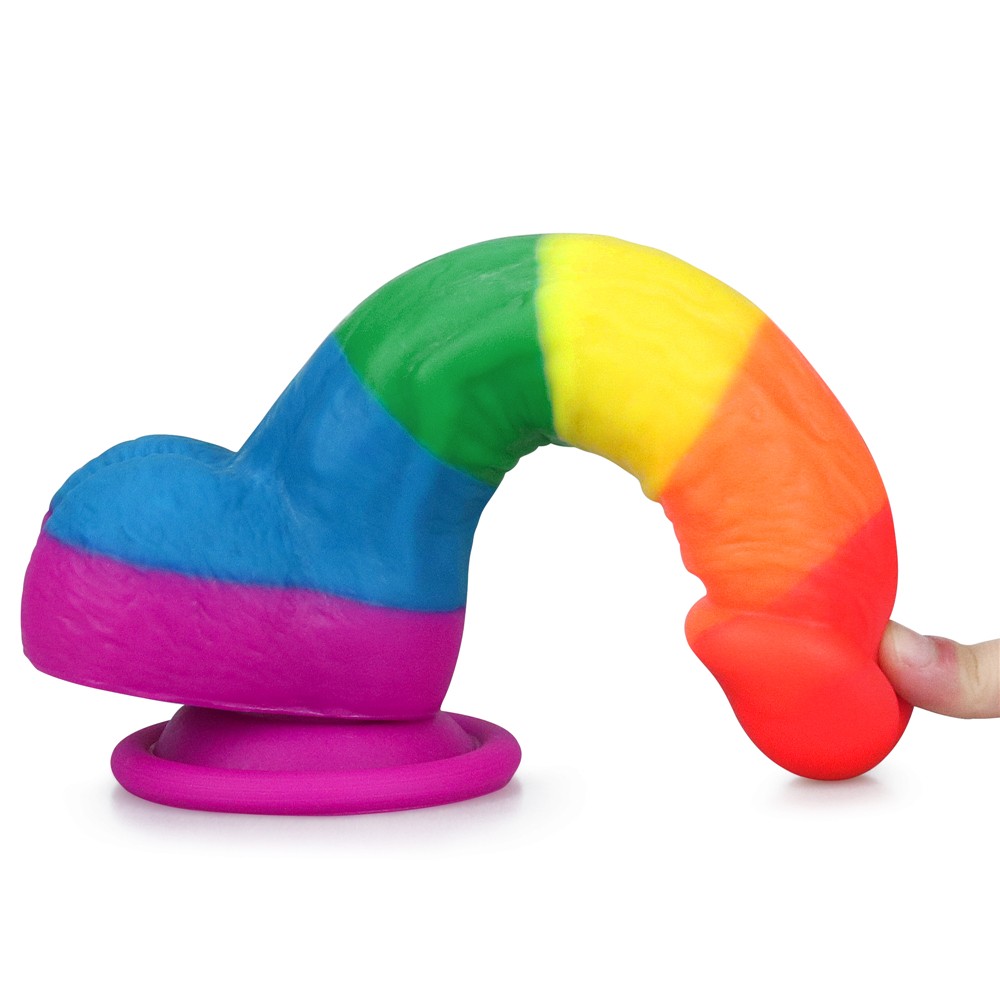 Lovetoy Prider 20.5 cm Renkli Realistik Penis