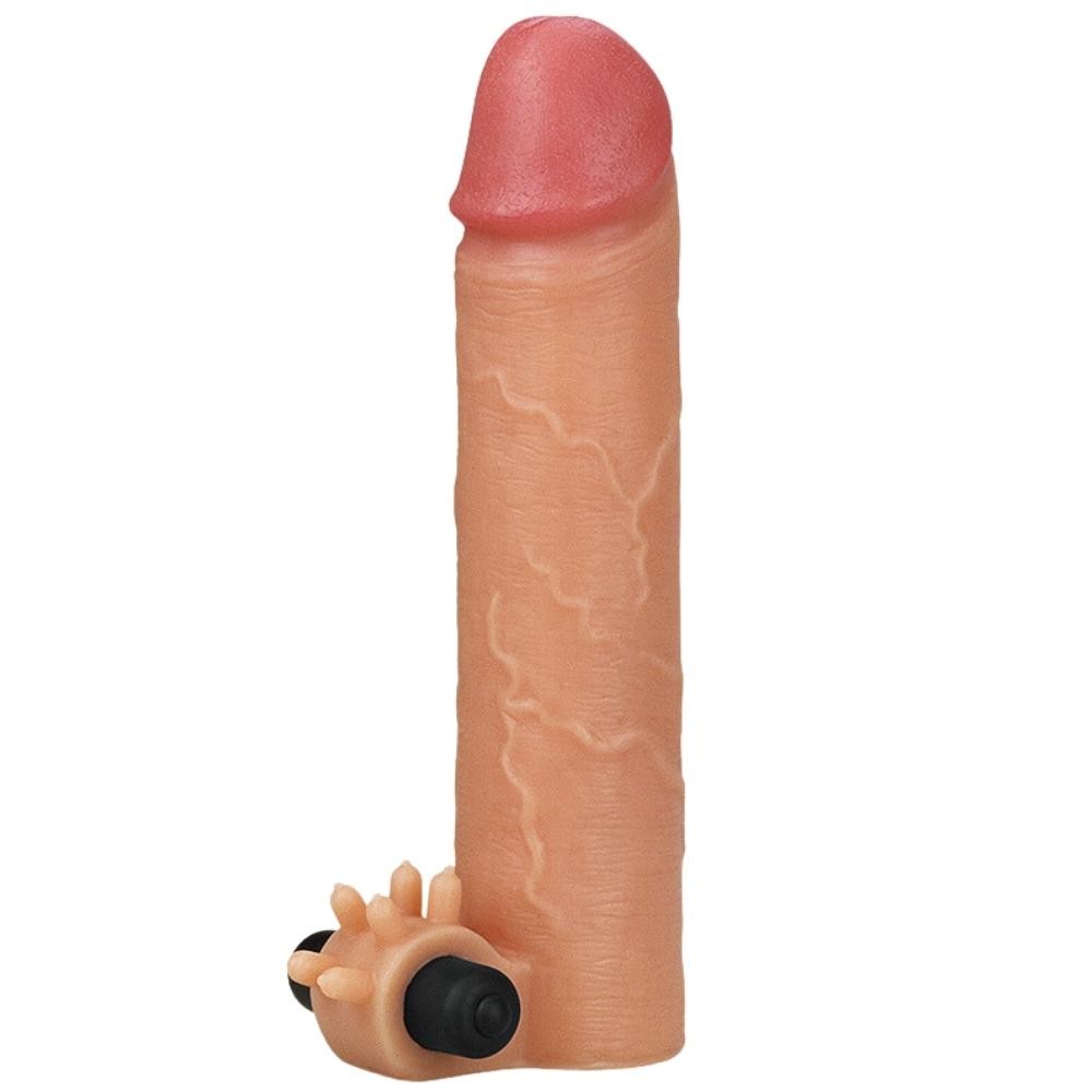 Lovetoy Nature Extender Doğal Et Dokulu Titreşimli Penis Kılıfı 