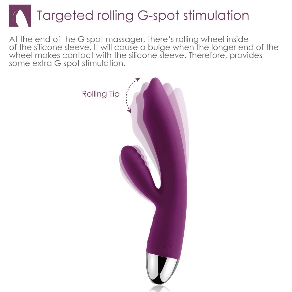 Svakom Trysta Hedefli Dönen G-Spot Rabbit Vibrator Purple