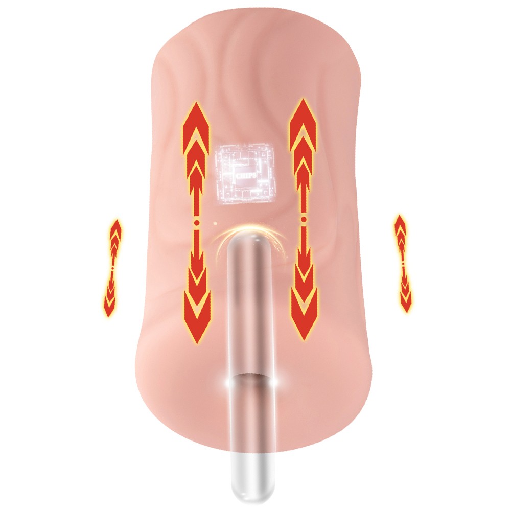 Shequ No.1 White Vagina İleri Geri Hareketli Vajina Masturbator SQ-MAT60135