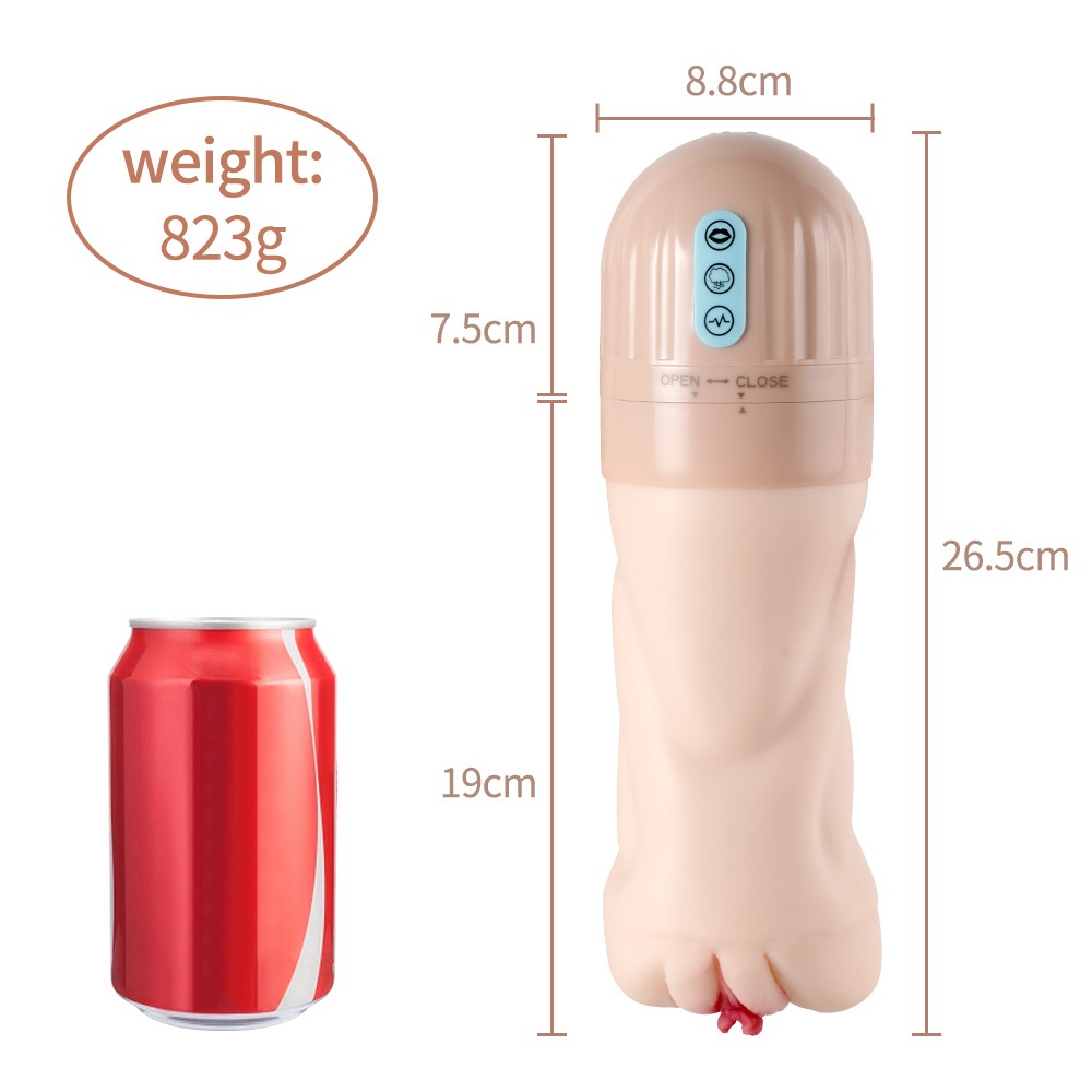 Shequ No.6 Beta Suction Emiş Güçlü Titreşimli Masturbator Vajina SQ-MA60120