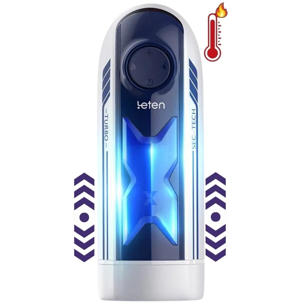 Leten X-Turbo İleri Geri Hareketli Isıtmalı ve Sesli Otomatik Masturbator