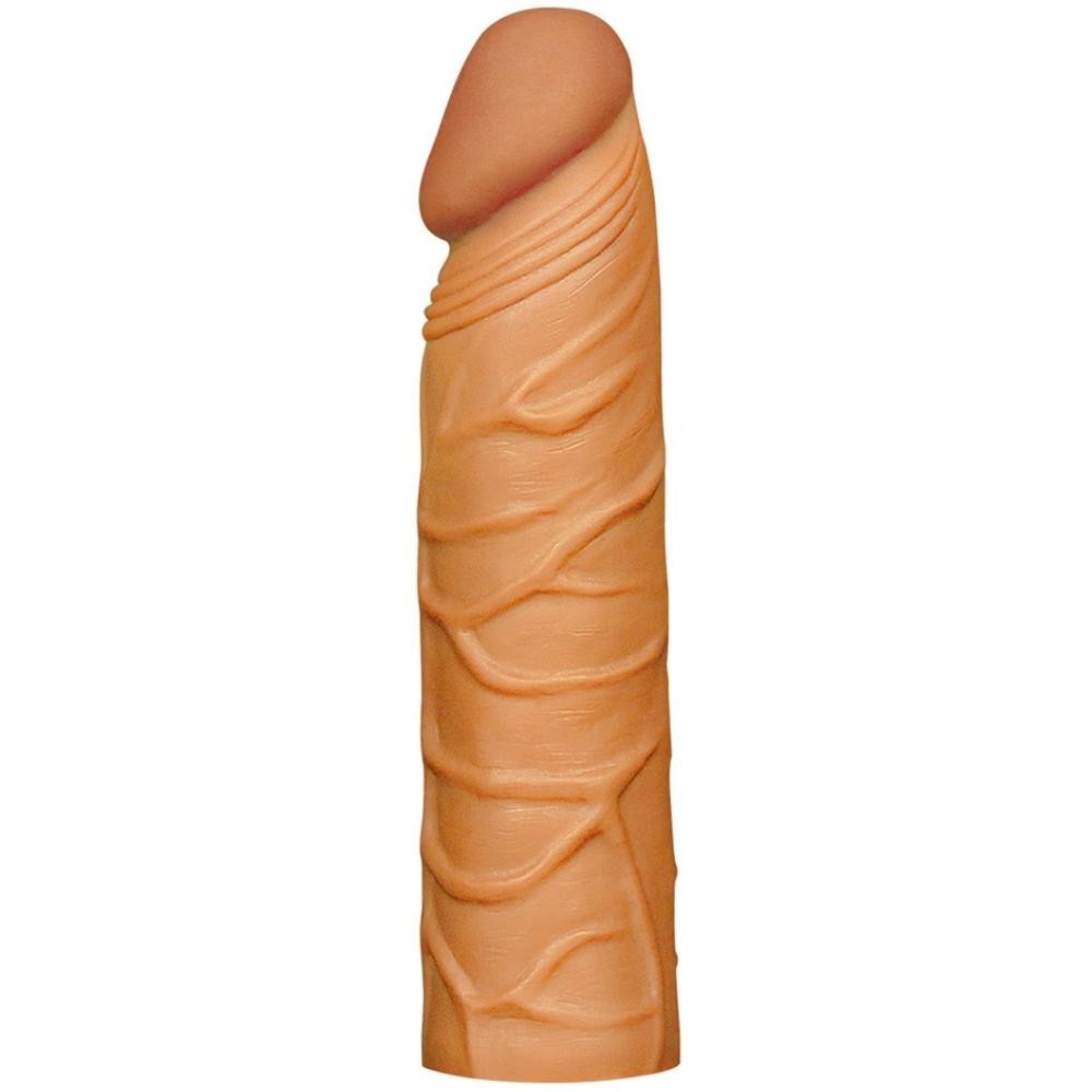 Lovetoy Pleasure X-Tender 3 cm Dolgulu Damarlı Melez Realistik Penis Kılıfı