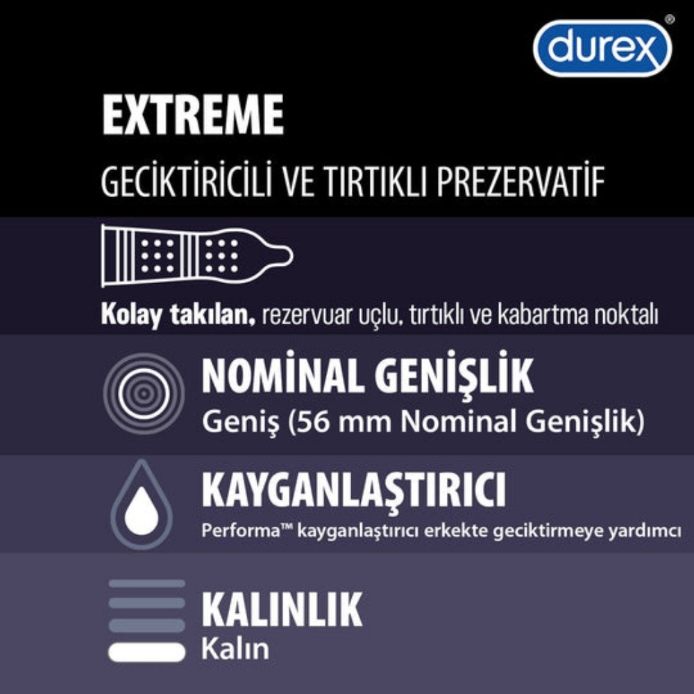 Durex Extreme 20'li Prezervatif