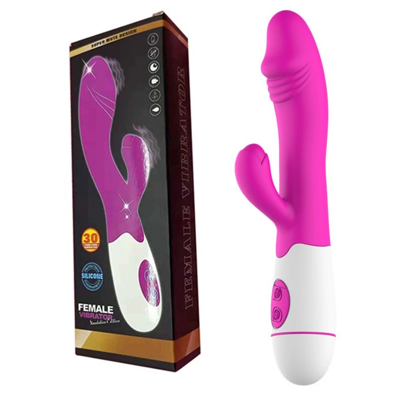 Erox 30 Modlu Şarjlı Pink Rabbit Vibratör