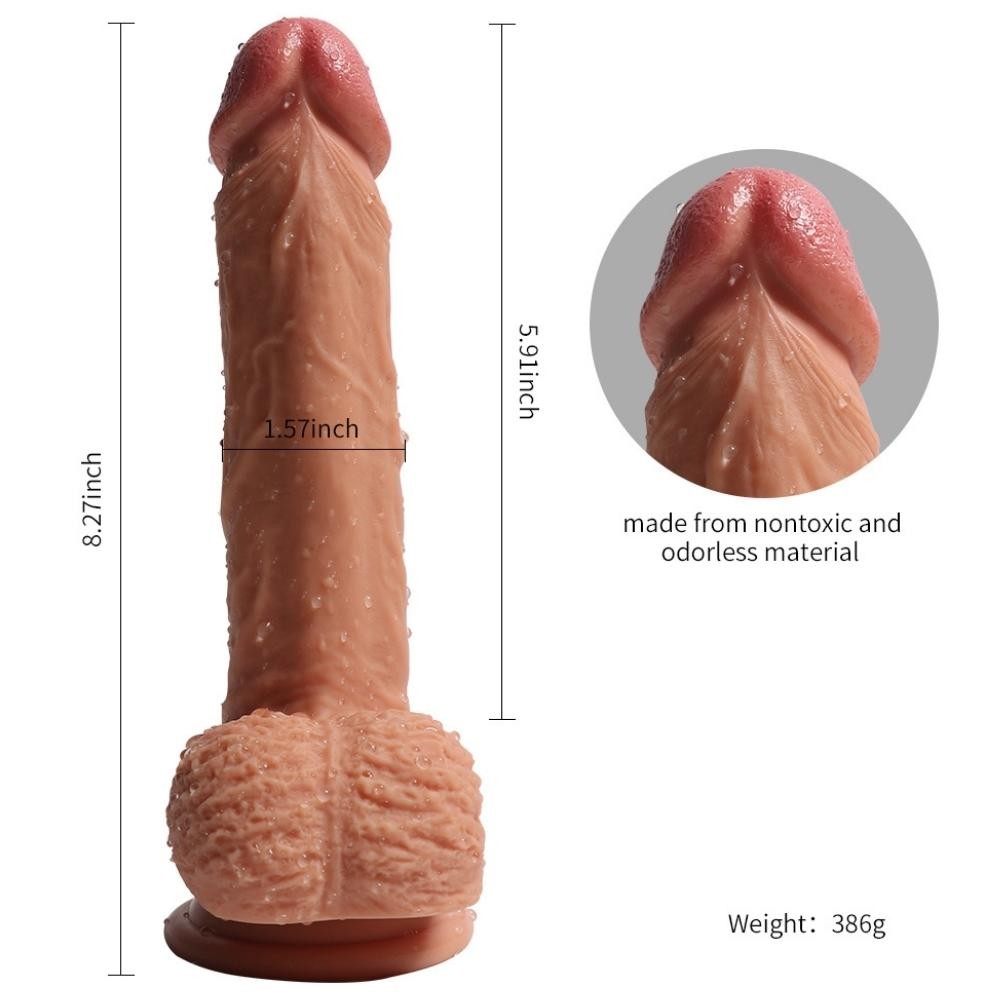 Shequ Deans Curve 21 cm Çift Katmanlı Eğik Realistik Penis