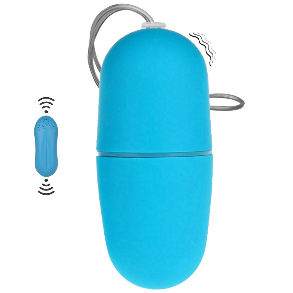 Erox Mini Fantasy 10 Mode Vibration Giyilebilir Uzaktan Kumandalı Vibratör-Blue
