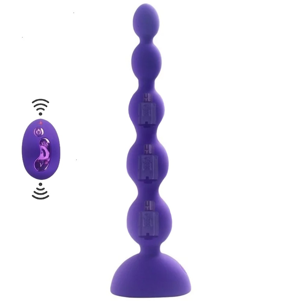 Aphrodisia Silicone 5 Beads Uzaktan Kumandalı Boncuk Anal Vibratör
