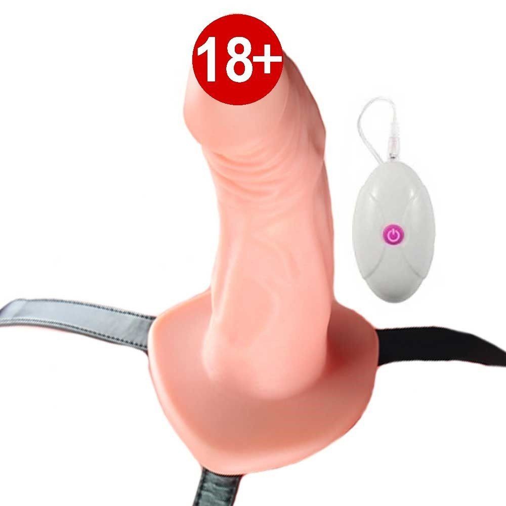 Lovetoy İçi Boş Titreşimli Unisex Kullanılabilen 17 Cm Belden Bağlamalı Penis