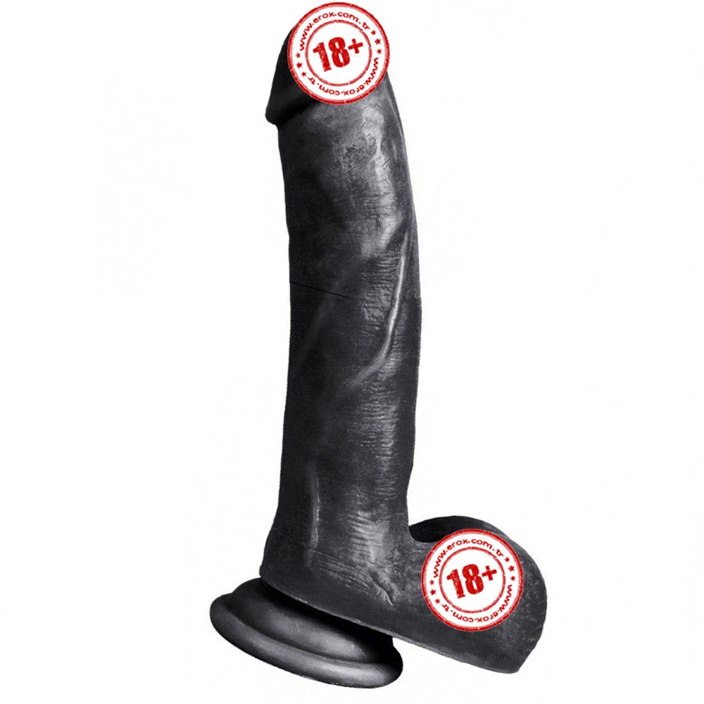 Xise Male Lion Flexible 20 cm Realistik Zenci Penis XS-WBC10031-Black