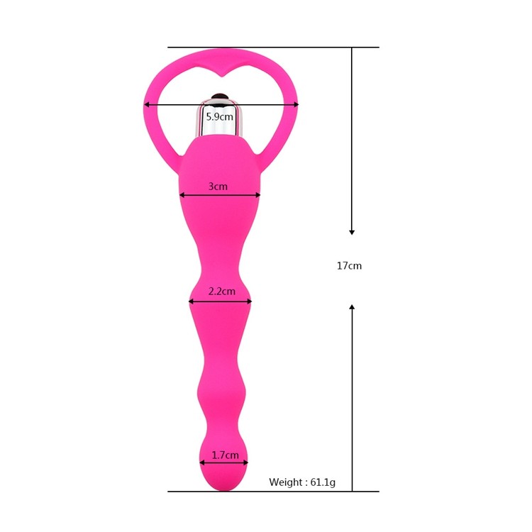 Erox Anal Fantasy Boğumlu 10 Mod Anal Vibratör Pembe