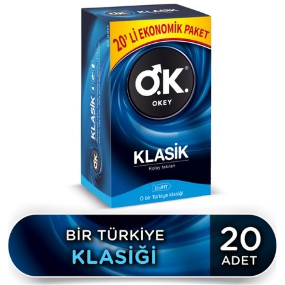 Okey Klasik 20'li Prezervatif