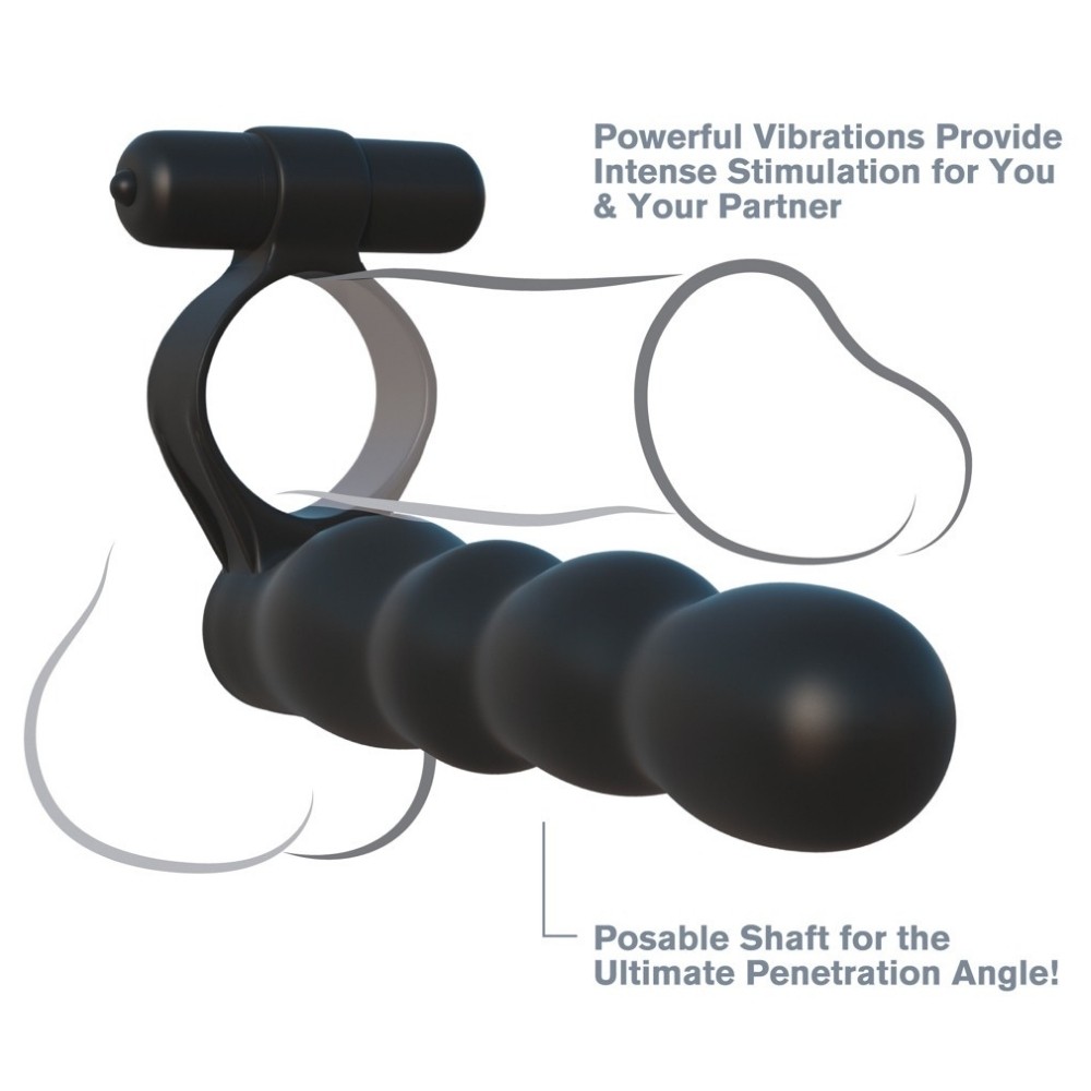 Pipedream Fantasy C-Ringz Posable Partner Double Penetrator