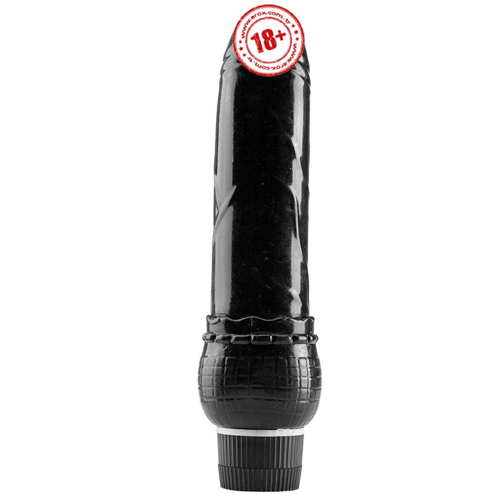 Erox Vibes Black Kademeli Titreşimli Jel Vibratör 23 Cm