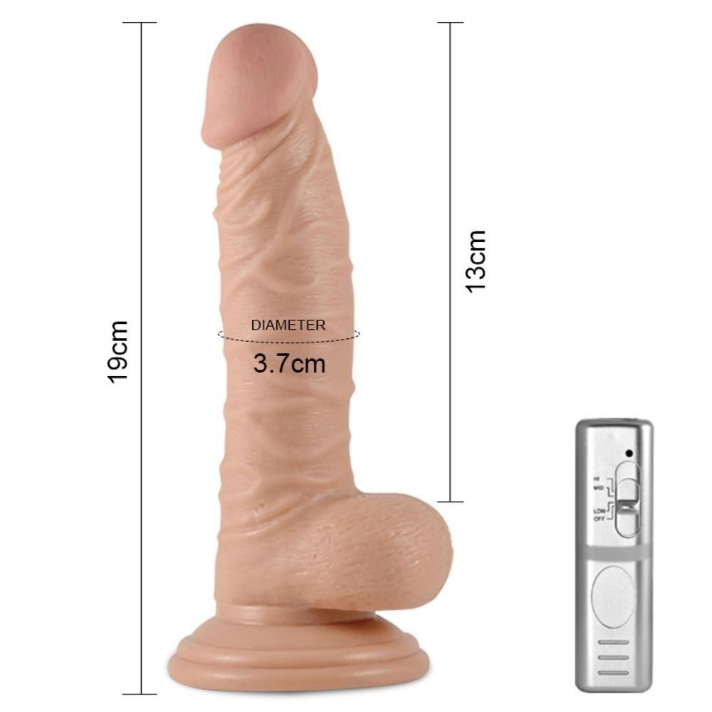 Lovetoy Real Extreme 19 cm Titreşimli Realistik Penis