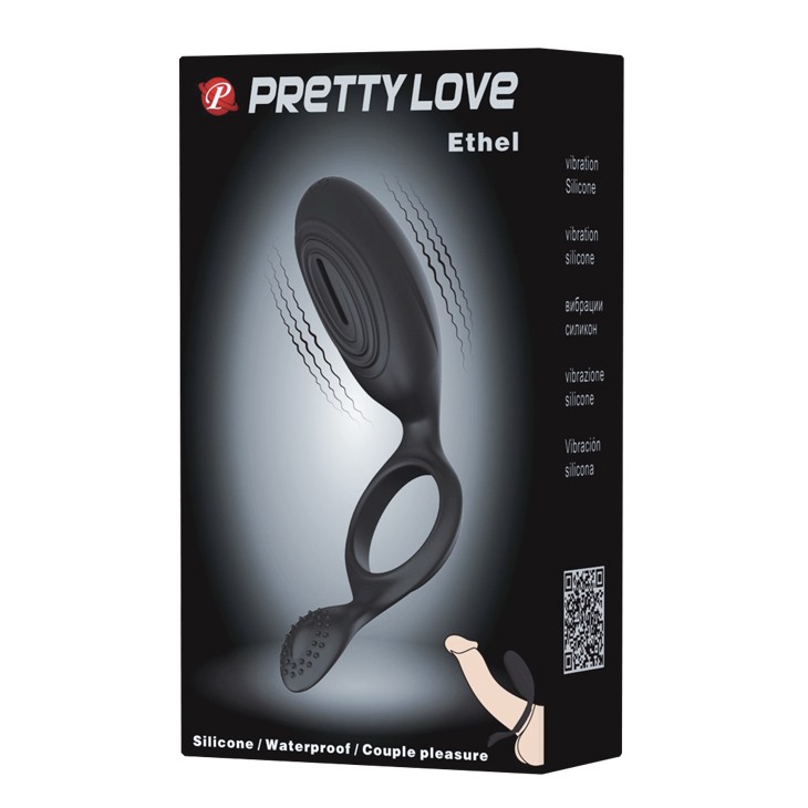 Pretty Love Ethel Klitoral ve Perineal Titreşimli Penis Halkası