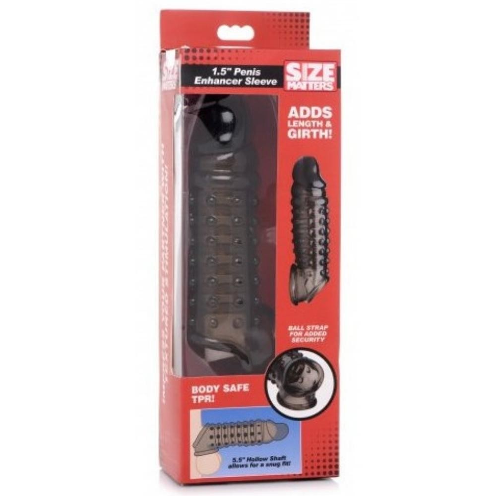 Size Matters Penis Sleeve Black Penis Kılıfı 17 Cm