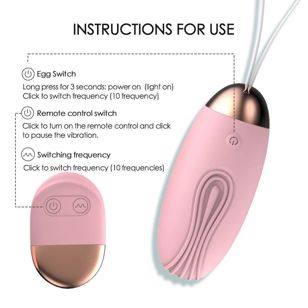 Erox 10 Mode Vibration Giyilebilir Uzaktan Kumandalı Vibratör Pink