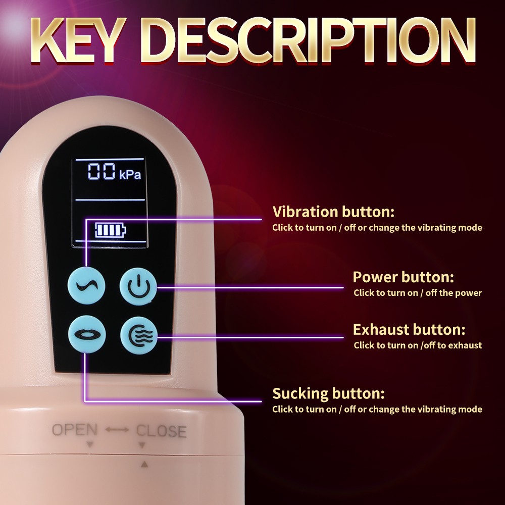 Shequ No.5 Beta Suction Emiş Güçlü Titreşimli Masturbator Vajina SQ-MA60119-3.0