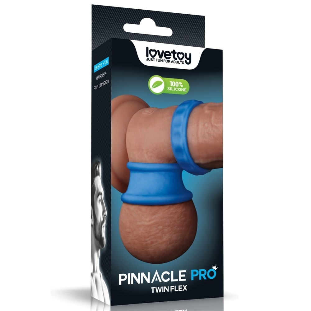 Lovetoy Pinnacle Pro Twin Flex Stretcher Silikon Penis Halkası